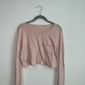 Pink Cropped Long Sleeve